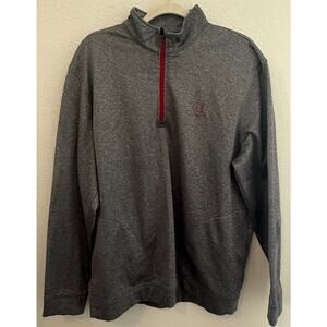 PGA Tour Golf Pullover Mens Shirt Size L Thermalflux 1/4 Zip Polyester Gray